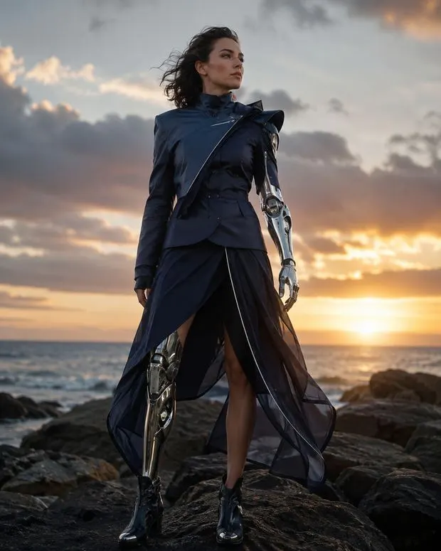 Enhanced fashion look — golden hour