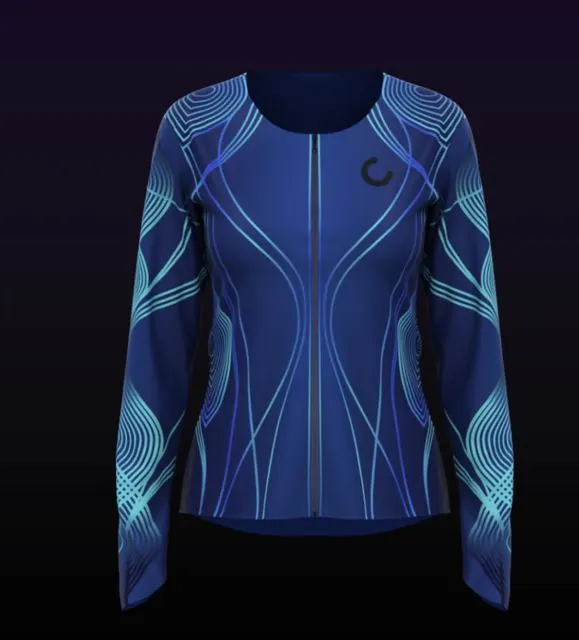 SoundShirt haptic garment with glowing traces